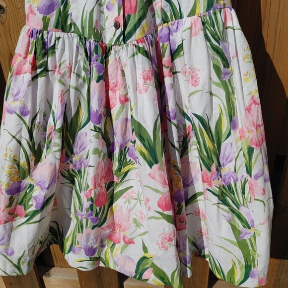 LOVELY Vintage FLORAL Dress TOP OF THE CLASS Size 14 - Picture 5 of 7